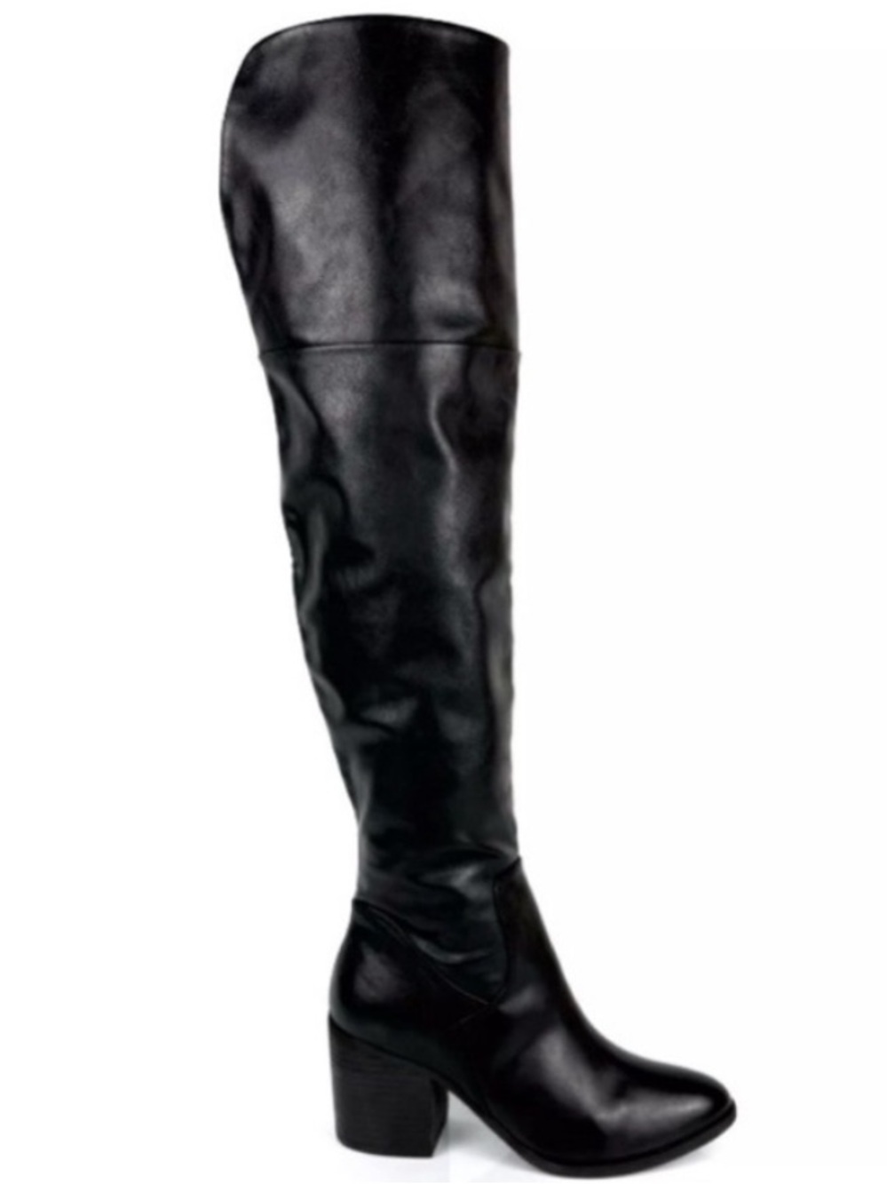 NWOT BP Luke Black Over-the-Knee Faux Leather Women's Boots size 8